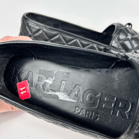 Karl Lagerfeld leather espadrilles, 11, NEW, platform, Elevated Streetwear - Picture 10 of 12